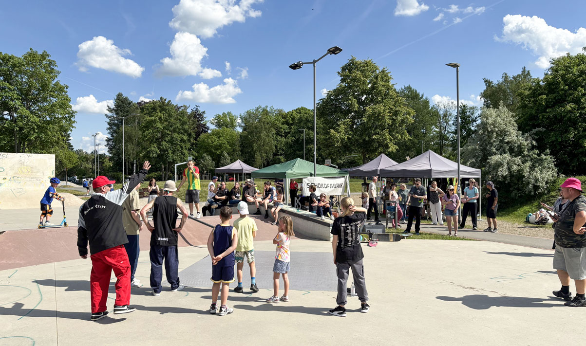 Action & Beats an der Rollsportanlage