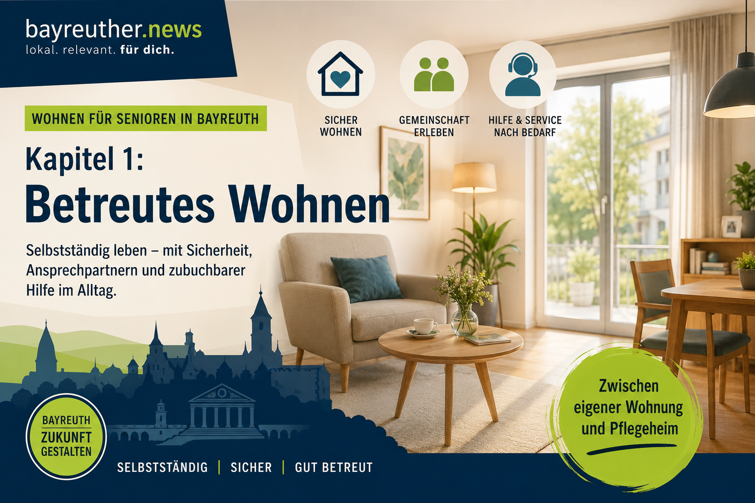 Wohnen für Senioren in Bayreuth – Kapitel 1: Betreutes Wohnen
