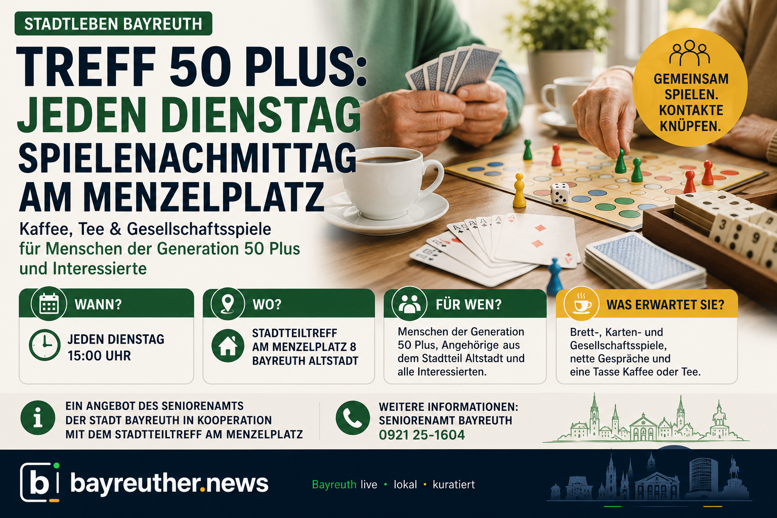Treff 50 Plus in der Bayreuther Altstadt